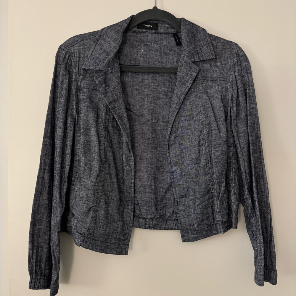 Theory Navy Blue Blazer - Size 6, like new